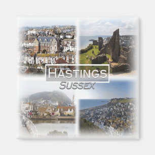 GB0152 Europe, England, Sussex, Hastings, Fridge Magnet