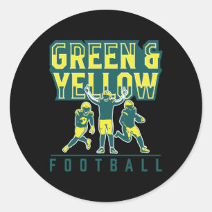 Gb Football Fan – Show Your Team Spirit In Style! Classic Round Sticker
