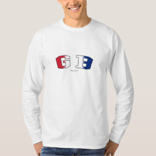 GB in national flag colours T-Shirt