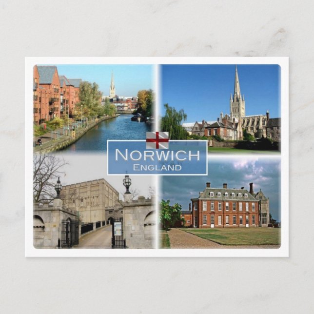 GB United Kingdom - England - Norwich Norfolk - Postcard (Front)