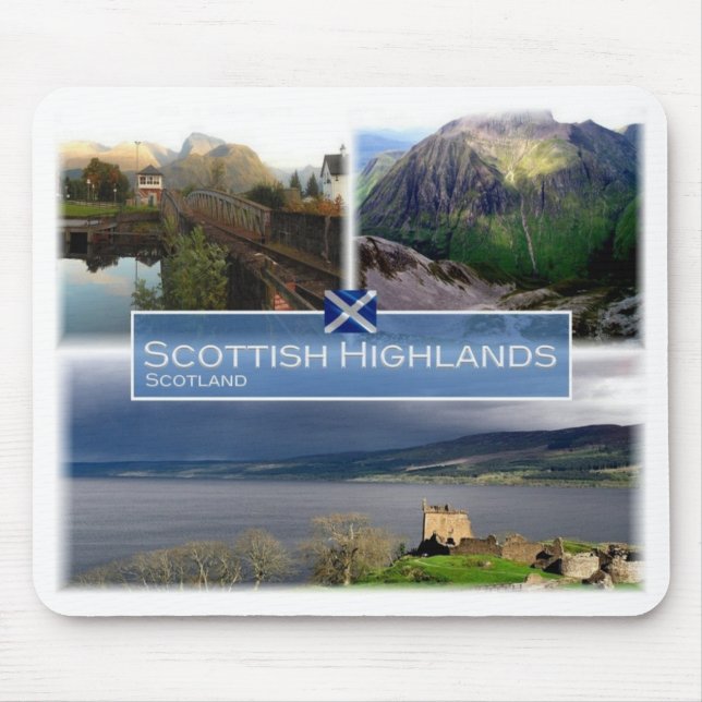 GB United Kingdom - Scotland  - Scottish Highlands Mouse Pad (Front)