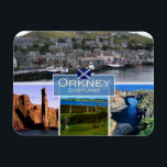 GB United Kingdom - Scotland - The Orkney Islands Magnet<br><div class="desc">Here you will find the souvenir of your vacation. This category contains fridge magnets of many locations. This image contains a representation of the places: Scotland 
 - The Orkney Islands. Impress friends and family with unique souvenirs from the big trip! Try us!</div>