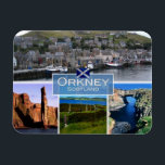 GB United Kingdom - Scotland - The Orkney Islands Magnet<br><div class="desc">Here you will find the souvenir of your vacation. This category contains fridge magnets of many locations. This image contains a representation of the places: Scotland
- The Orkney Islands. Impress friends and family with unique souvenirs from the big trip! Try us!</div>