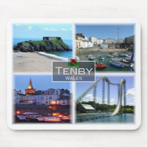 GB United Kingdom - Wales - Tenby - Mouse Pad