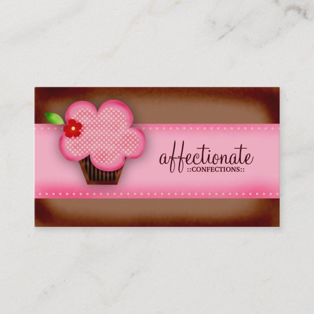 GC | AFFECTIONATE CONFECTIONS CUPCAKE BUSINESS CARD (Front)