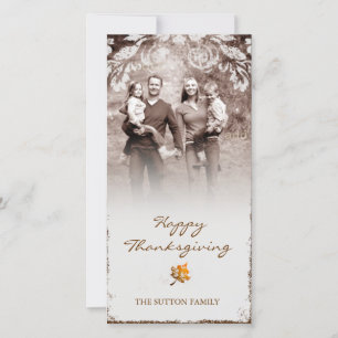 GC Aged Thanksgiving Photo Card
