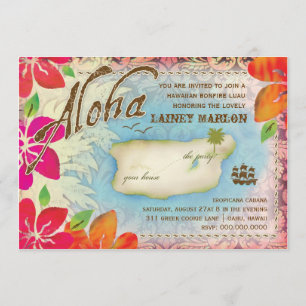GC Aloha Luau Island 2 Invitation