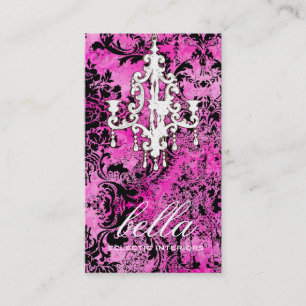 GC   Bella Chandelier   Gold Metallic Business Card