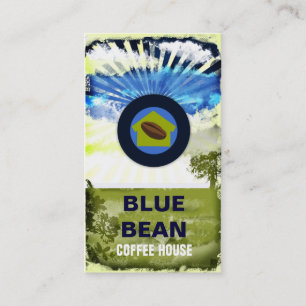 GC   Blue Bean Coffee House Business Card