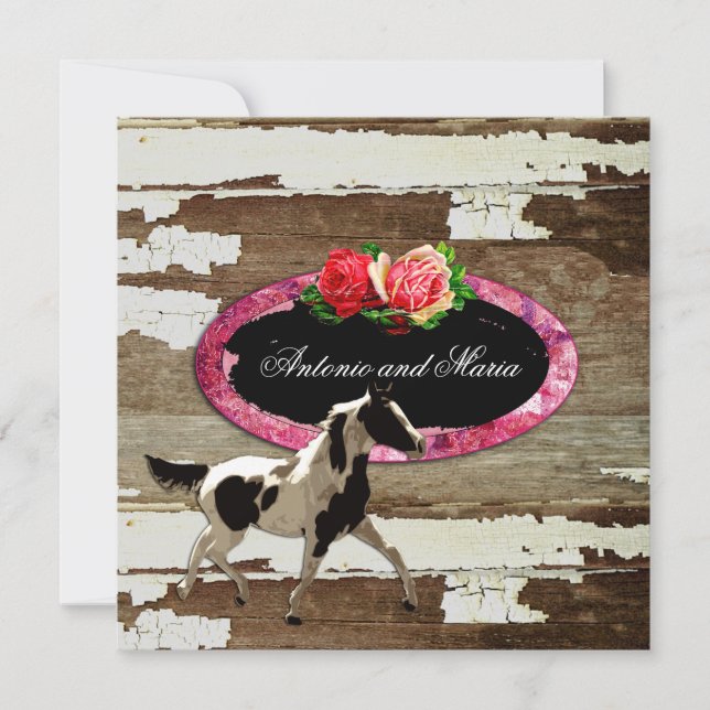 GC | Chipped Paint | Horse Invitation (Front)