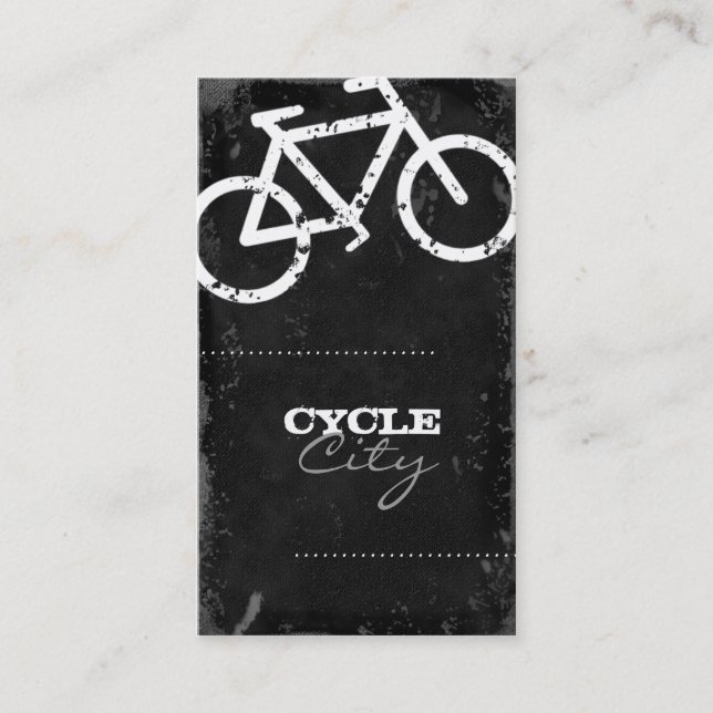 GC Cycle City Concrete - White Business Card (Front)
