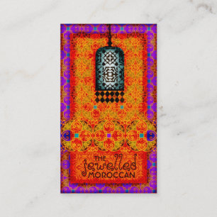 GC   Exotic Jewelled Moroccan Business Card