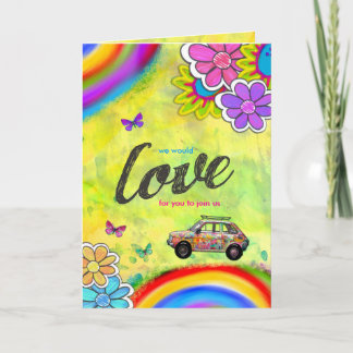 GC Hippie Tie Dye Invite