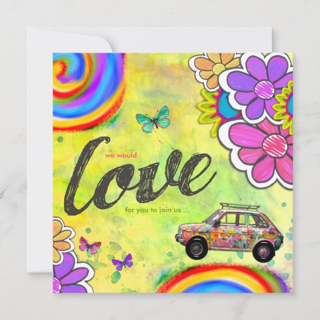 GC Hippy Tie Dye Invite (Front)