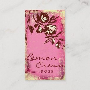 GC Lemon Cream Rose Business Card