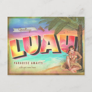 GC LUAU SUNSET POSTCARD