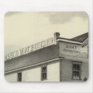 GC Ormerod, the Boat Builder, Asbury Park, NJ Mouse Pad