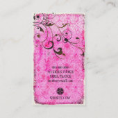 GC Pink Spray Tan Vintage Business Card (Back)