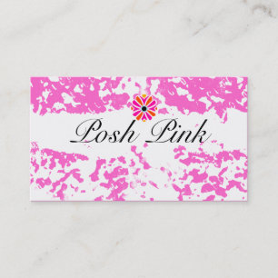 GC   Refreshing Pink Grunge Business Card