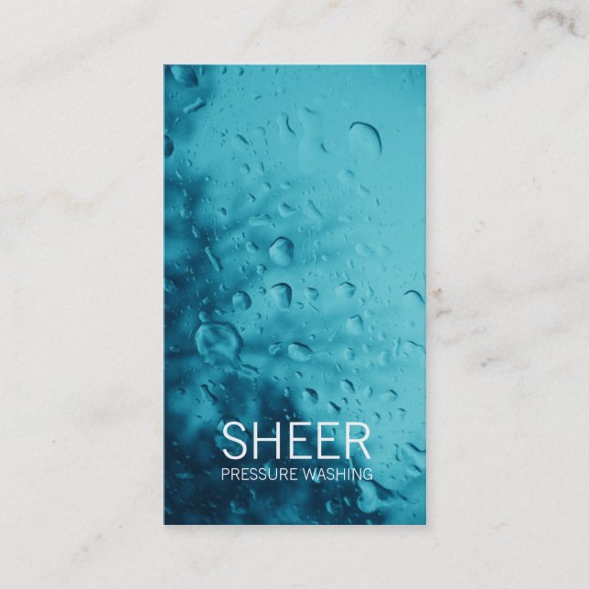 GC Sheer Water Blue Business Card (Front)