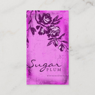 GC   Sugar Plum Rose Business Card