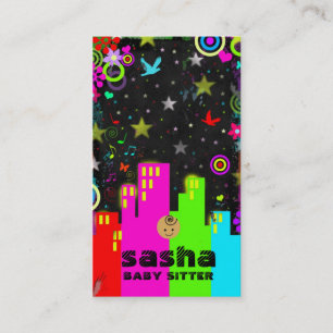 GC   Teen Entreprenuer Series - BABY SITTER Business Card