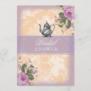 GC Vintage Bridal Shower Tea Party Invitation