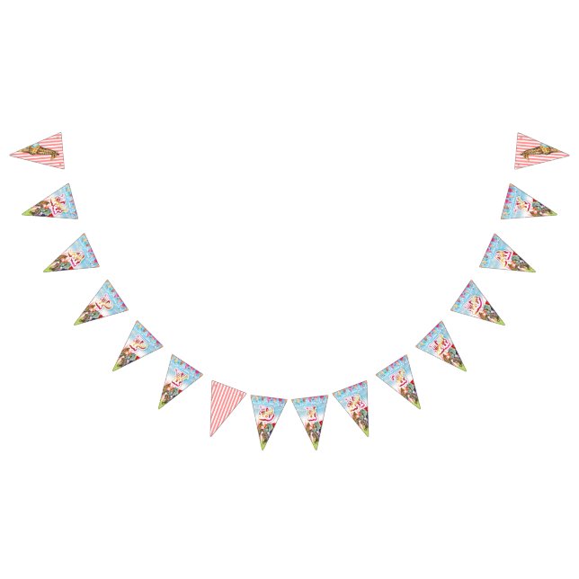 GC VINTAGE CIRCUS HAPPY BIRTHDAY BANNER (All)