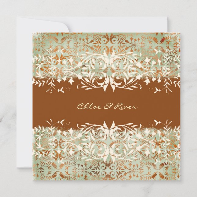 GC | Vintage Melon - Burnt Orange Invitation (Front)