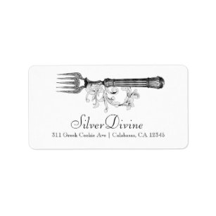 GC Vintage Silver Divine Silverware Label