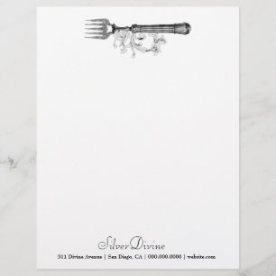 GC Vintage Silver Divine Silverware Letterhead
