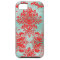 GC Vintage Turquoise Red Damask Case Mate