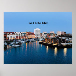 Gdansk Harbor, Poland Poster