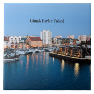 Gdansk Harbour, Poland Tile