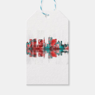 Gdansk Poland Skyline Gift Tags