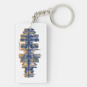 Gdansk Skyline Keychain