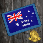 G'day Mate & Australian Flag fashion / Australia Trifold Wallet<br><div class="desc">WALLETS: Australian flag & G'day Mate greetings,  Australia fashion - love my country,  travel patriots / sports fans</div>