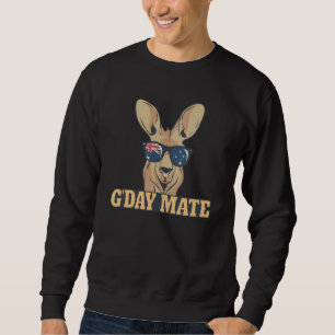 G'Day Mate Kangaroo Aussie Australia Roo G'Day Mat Sweatshirt