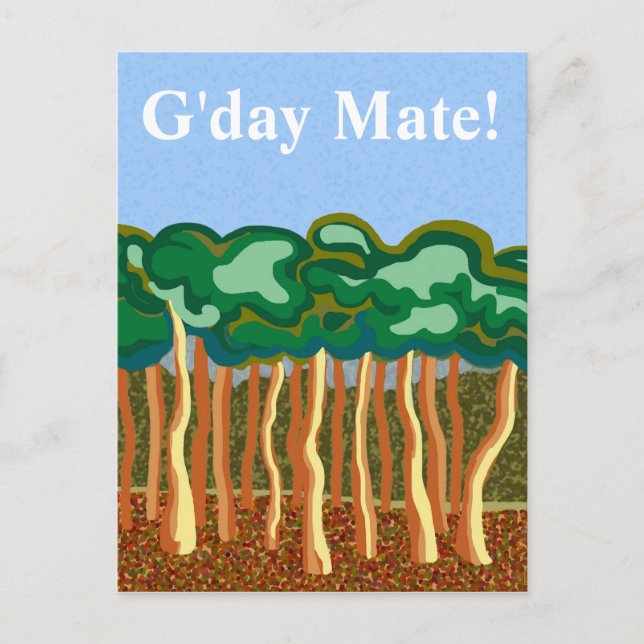 G'day Mate Postcard (Front)
