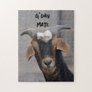 G'day mate smiling goat puzzle