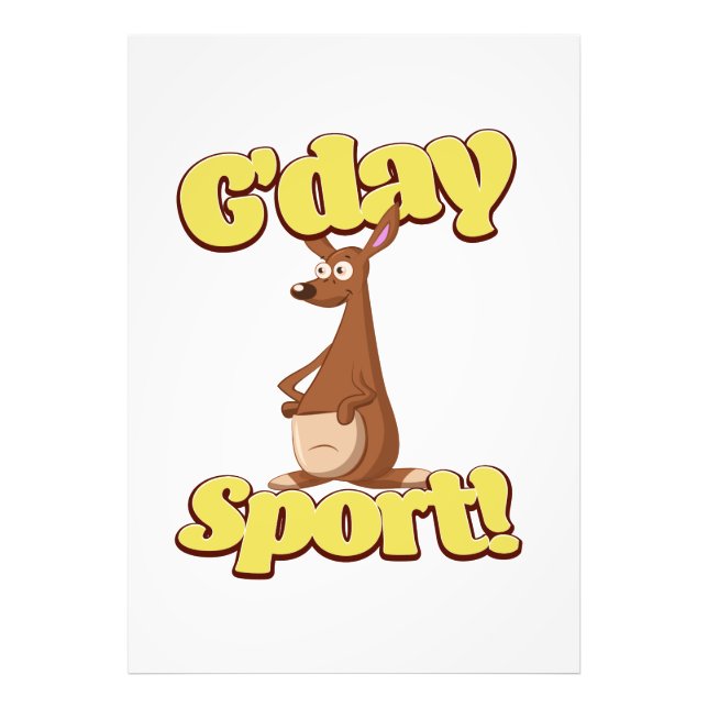 G'day Sport Photo Print (Front)