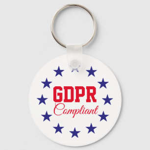 GDPR Compliant General Data Protection Regulation Keychain
