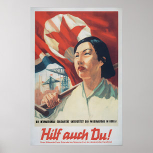 GDR Propaganda Poster You should help, too