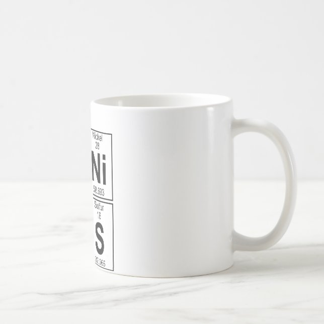 Ge-Ni-U-S (genius) - Full Coffee Mug (Right)