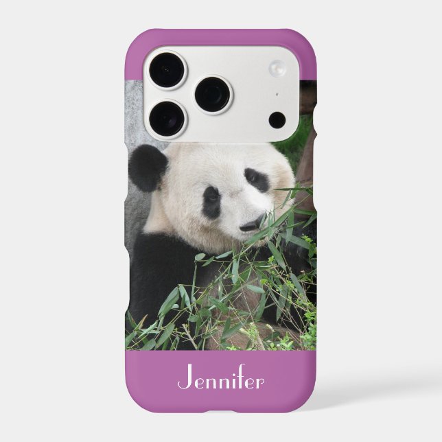 Géant Panda Mignon, Violet, Orchidée Radiante, Per (Verso)