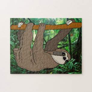 Géant Sloth Jungle Design Jigsaw Puzzle