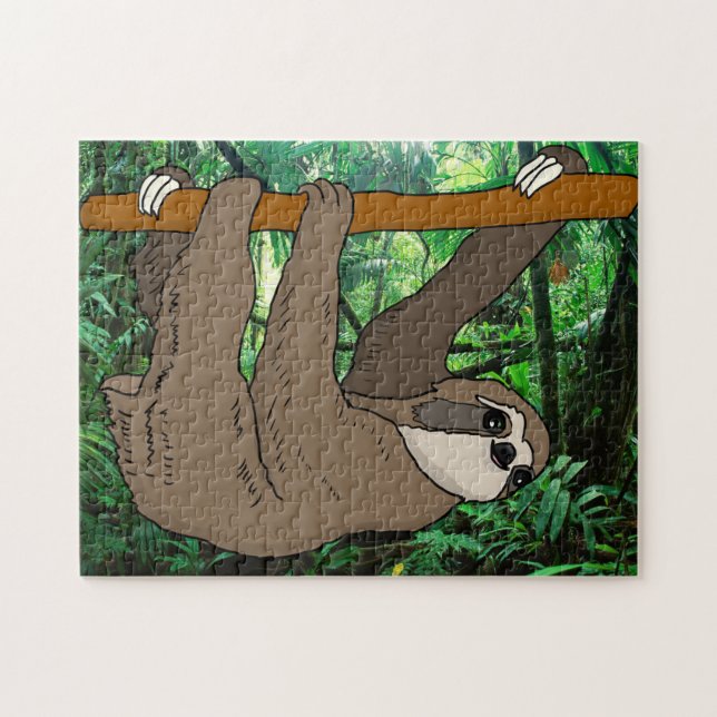 Géant Sloth Jungle Design Jigsaw Puzzle (Horizontal)