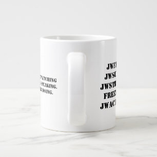 Géante La tasse d'activistes d'AAWA