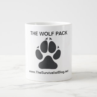 Géante La tasse de café de meute de loups