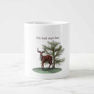 Géante Le mâle arrête ici la tasse
